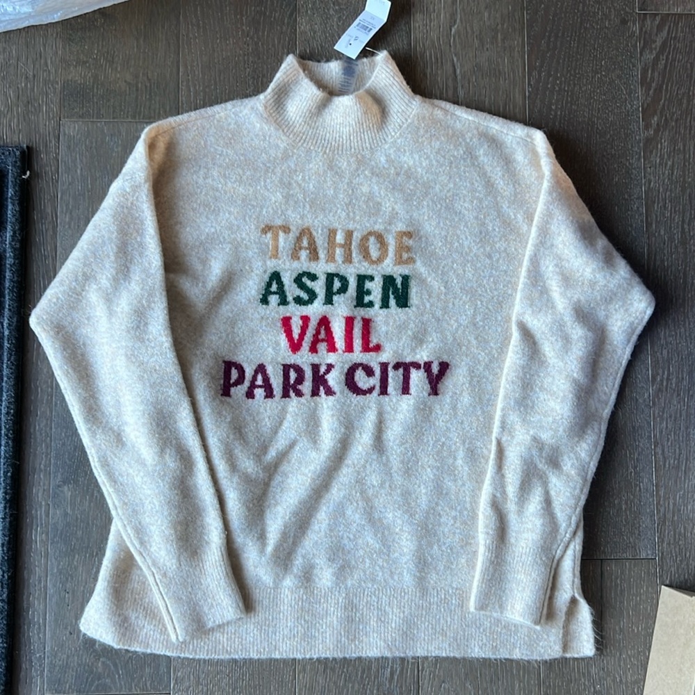 Cozy ski town sweater